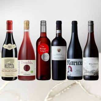 冷やして楽しむ軽やか赤ワイン 夏にぴったり チルドレッド 6本セット