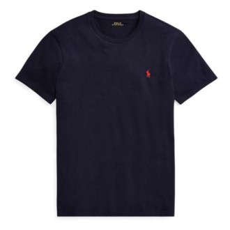 [POLO RALPH LAUREN]カスタム スリム フィット コットン Tシャツ ネイビー S