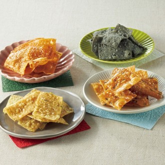 [よつ星藩本舗]稲庭うどん職人が作る「硬くないかりんとう」4種