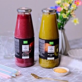 [イタリア産 ザクロ・キウイ]オーガニックジュース2種セット