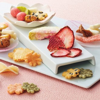 [あられの匠 白木]吹きよせ菓憐アソート 桜花6袋入り