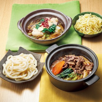 レンジでちょっとMotto鍋 黒毛姫牛のすき焼き&和牛もつ鍋（2食）