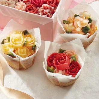 〔母の日〕[atelierA×JALショッピング]花束カップケーキ