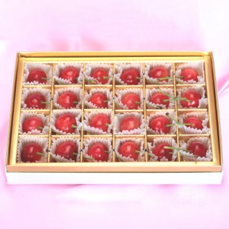 〔母の日〕山形県産さくらんぼ 24粒化粧箱