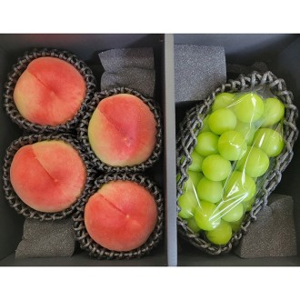 山梨県産シャインマスカット＆白桃セット