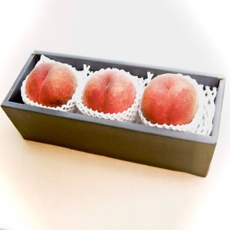 〔産地からうっ桃りな味わい〕山梨県産"白桃"特大3玉