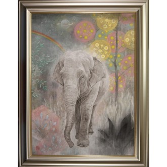 [髙井美香]日本画『夢の国から』