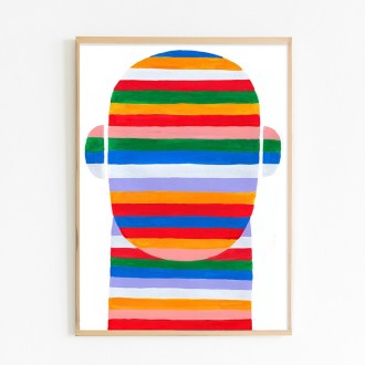 [いおり]アクリル画『12/16  感情の積層』