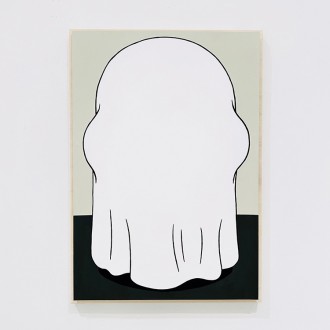 [いおり]アクリル画『隠す』