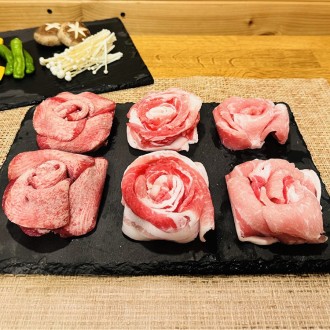 母の日[Judo’s Meat]東の匠SPF豚と牛タンの花盛り焼肉（母の日カード付）