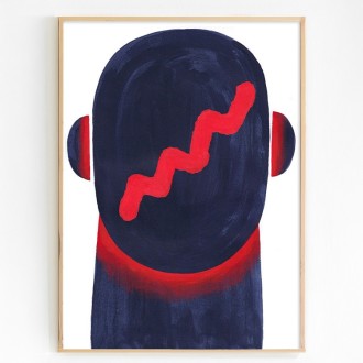 [いおり]アクリル画『12／4 テンション』