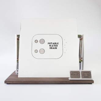 [JALオリジナル]ボーイング777 ポタブルウォータードレイン カットモデル