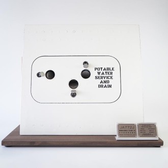 [JALオリジナル]ボーイング777 ポタブルウォーターサービス&ドレイン カットモデル