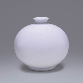 [井上萬二]陶芸『白磁丸形壷』