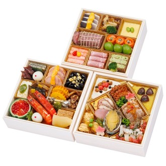 [千里山荘]おせち料理 和洋三段重