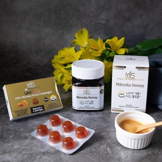 [MIS]マヌカハニーUMF15+＆ロゼンジUMF15+セット（栗の木スプーン付き）
