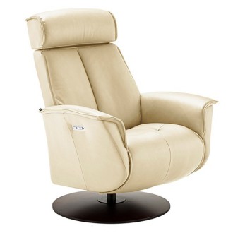 [シモンズ]フィヨルド BOリクライナー バニラ/エスプレッソ