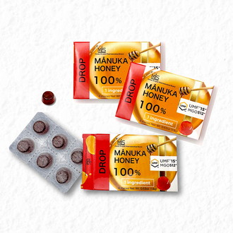 〔MIS〕マヌカハニー100％ドロップUMF15＋3箱セット
