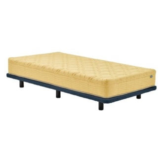 [シモンズ]ポケットダブルス セミダブル *受注生産 イエロー/ナイトブルー 14ｃｍ脚