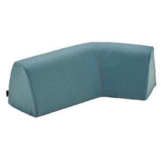 [シモンズ]ポケットダブルス クッション カーブ *受注生産 セージ 右カーブ