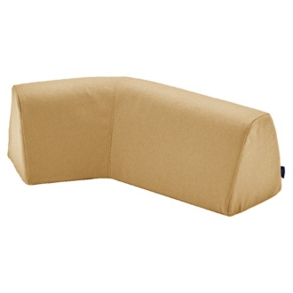 [シモンズ]ポケットダブルス クッション カーブ *受注生産 ペールイエロー 左カーブ