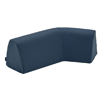 [シモンズ]ポケットダブルス クッション カーブ *受注生産 ナイトブルー 右カーブ