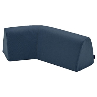 [シモンズ]ポケットダブルス クッション カーブ *受注生産 ナイトブルー 左カーブ