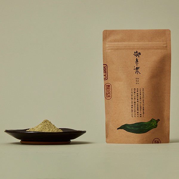 オクラパウダー100％「御来楽（おくらく）」100ｇ×2袋