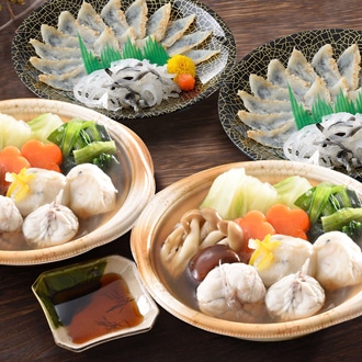 [関とら本店]ふくたたき刺身とふく個食鍋セット