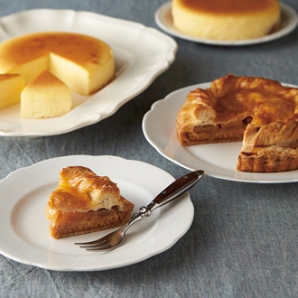 濃厚チーズケーキ&しゃきしゃきリンゴのアップルパイセット