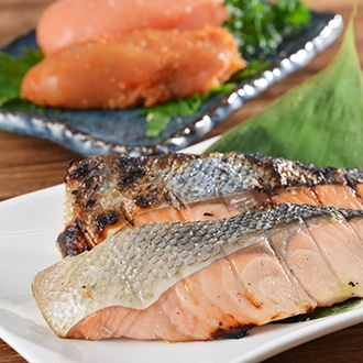 辛子明太子と漬魚2種