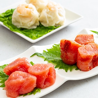 二種の味付けたら子としゅうまい