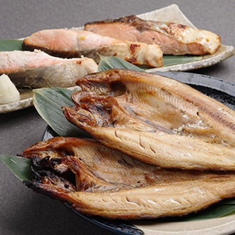 ほっけと3種の漬魚