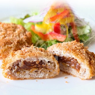 [米沢牛黄木（おおき）]黄木のデミグラスソース入りメンチカツ