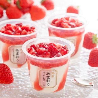 博多あまおう たっぷり苺のアイス
