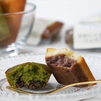 米粉と小豆のフィナンシェ（プレーン/抹茶） 各4個