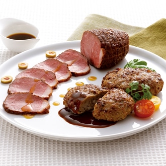 北海道産牛ローストビーフ＆ハンバーグセット