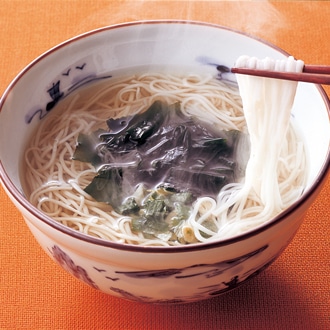 [坂利製麺所]お湯かけにゅうめん（ねぎわかめ）詰合せ5食