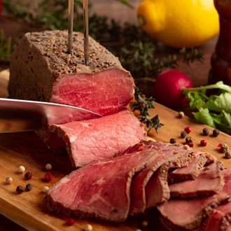 ラ・ロシェル坂井宏行監修 こだわりのローストビーフと特製ガーリックペッパーソース