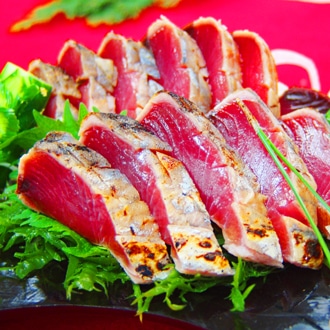 静岡 かつおの黒潮たたき造り