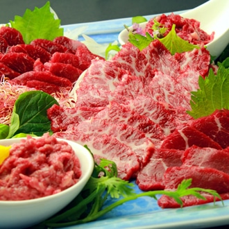 鮮馬刺しスライス5種バラエティーセット