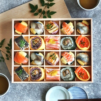 あでやか手鞠わさび葉寿し20個