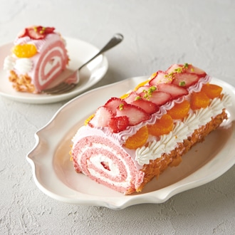 ストロベリーロールケーキ