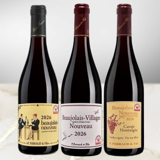 [ピエール・フェロー]ボジョレー・ヌーヴォー飲み比べ 3本セット