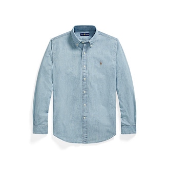 [POLO RALPH LAUREN]POLO カスタムフィット シャンブレー シャツ S