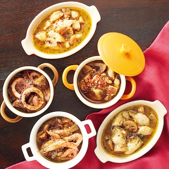 ※欠番※[Manma]レンジで簡単調理 国産魚介のアヒージョ 5種セット