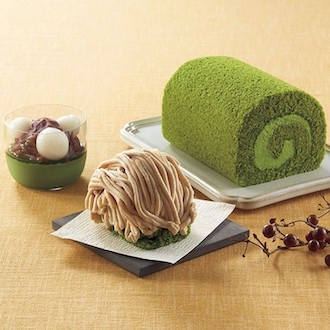 [京都・東山茶寮]栗の水まんじゅうモンブランと抹茶スイーツセット