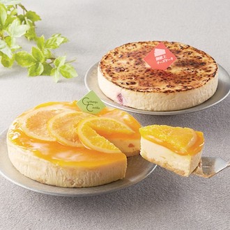 [御献上カスティーラ]御献上チーズケーキと瀬戸内オレンジのチーズタルト