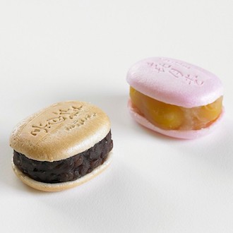 [喜月堂本店]喜最中ミックス10個入り（栗5・小豆5）