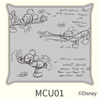 [SLEEP SELECT]Disney Collection by Sealy Cushion Cover（クッションカバー） MCU01（ライトグレー）